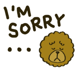 A toy poodle has round hair 2 sticker #5763205