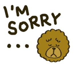 A toy poodle has round hair 2 sticker #5763205