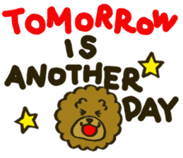 A toy poodle has round hair 2 sticker #5763206