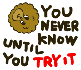 A toy poodle has round hair 2 sticker #5763207