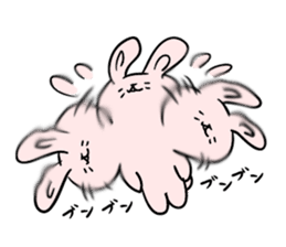 Annoying, pretty rabbit2 sticker #5763694