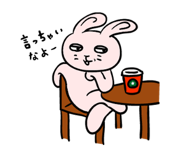 Annoying, pretty rabbit2 sticker #5763702