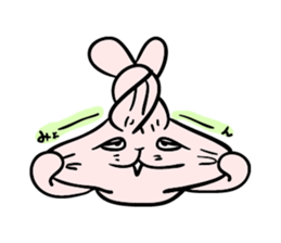 Annoying, pretty rabbit2 sticker #5763709