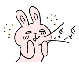 Annoying, pretty rabbit2 sticker #5763717