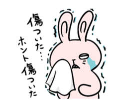 Annoying, pretty rabbit2 sticker #5763728