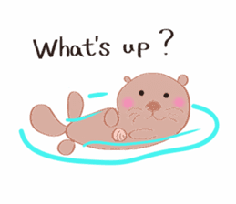Sea otter Kawaii RATTIN sticker #5764972