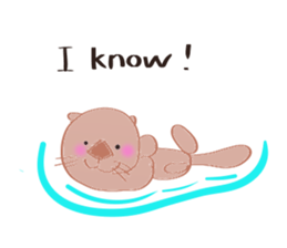 Sea otter Kawaii RATTIN sticker #5764974