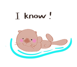 Sea otter Kawaii RATTIN sticker #5764974