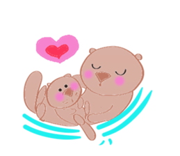 Sea otter Kawaii RATTIN sticker #5764975