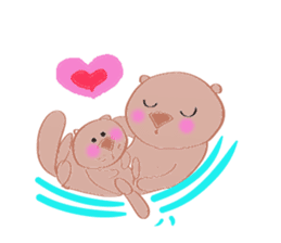 Sea otter Kawaii RATTIN sticker #5764975