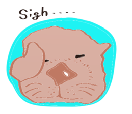 Sea otter Kawaii RATTIN sticker #5764976