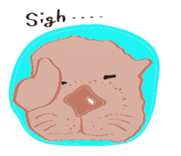 Sea otter Kawaii RATTIN sticker #5764976