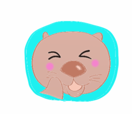 Sea otter Kawaii RATTIN sticker #5764979