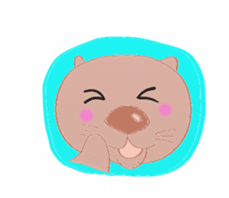 Sea otter Kawaii RATTIN sticker #5764979