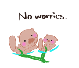Sea otter Kawaii RATTIN sticker #5764982