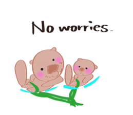 Sea otter Kawaii RATTIN sticker #5764982