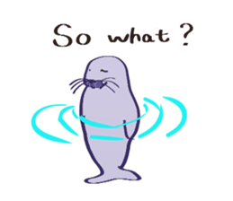 Sea otter Kawaii RATTIN sticker #5764984