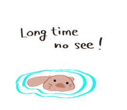 Sea otter Kawaii RATTIN sticker #5764986