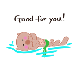 Sea otter Kawaii RATTIN sticker #5764988