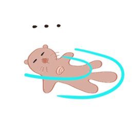 Sea otter Kawaii RATTIN sticker #5764989