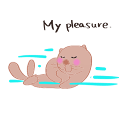 Sea otter Kawaii RATTIN sticker #5764991