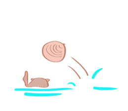 Sea otter Kawaii RATTIN sticker #5764992
