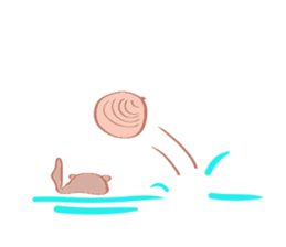 Sea otter Kawaii RATTIN sticker #5764992