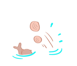 Sea otter Kawaii RATTIN sticker #5764993