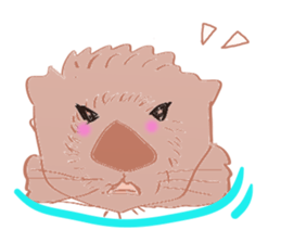 Sea otter Kawaii RATTIN sticker #5764996