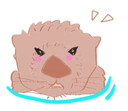 Sea otter Kawaii RATTIN sticker #5764996