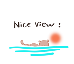 Sea otter Kawaii RATTIN sticker #5764998
