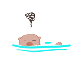 Sea otter Kawaii RATTIN sticker #5764999