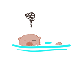 Sea otter Kawaii RATTIN sticker #5764999