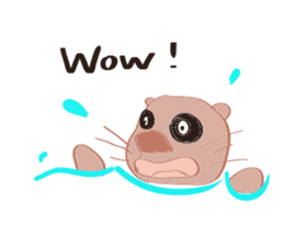 Sea otter Kawaii RATTIN sticker #5765001
