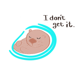 Sea otter Kawaii RATTIN sticker #5765002