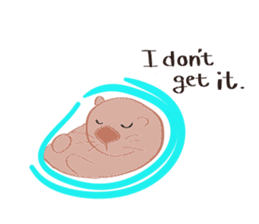 Sea otter Kawaii RATTIN sticker #5765002