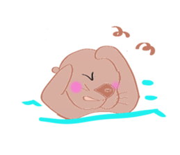 Sea otter Kawaii RATTIN sticker #5765004