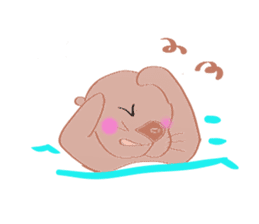 Sea otter Kawaii RATTIN sticker #5765004