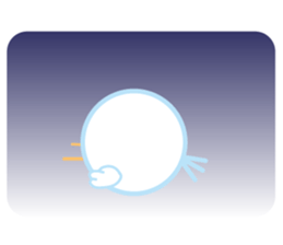 bird of the glance from the diagonal top sticker #5766152