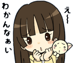 girls&cat sticker sticker #5766851