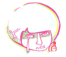 Like cry girl sticker #5767488