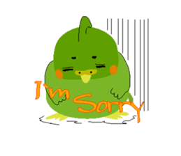 The cockateel which takes it easy sticker #5768129