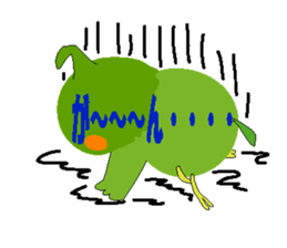 The cockateel which takes it easy sticker #5768134