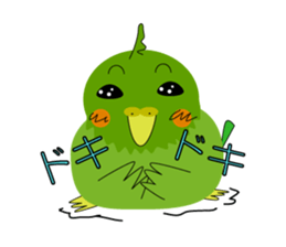 The cockateel which takes it easy sticker #5768145