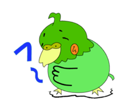 The cockateel which takes it easy sticker #5768149