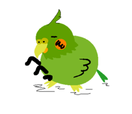 The cockateel which takes it easy sticker #5768150