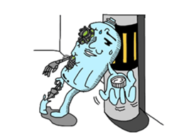 pet bottle man PETCH sticker #5768361