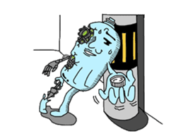 pet bottle man PETCH sticker #5768361