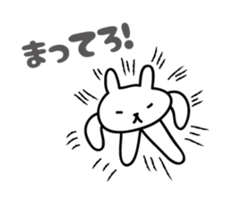 funny rabbit Sticker 2 by keimaru sticker #5769298