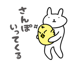 funny rabbit Sticker 2 by keimaru sticker #5769306